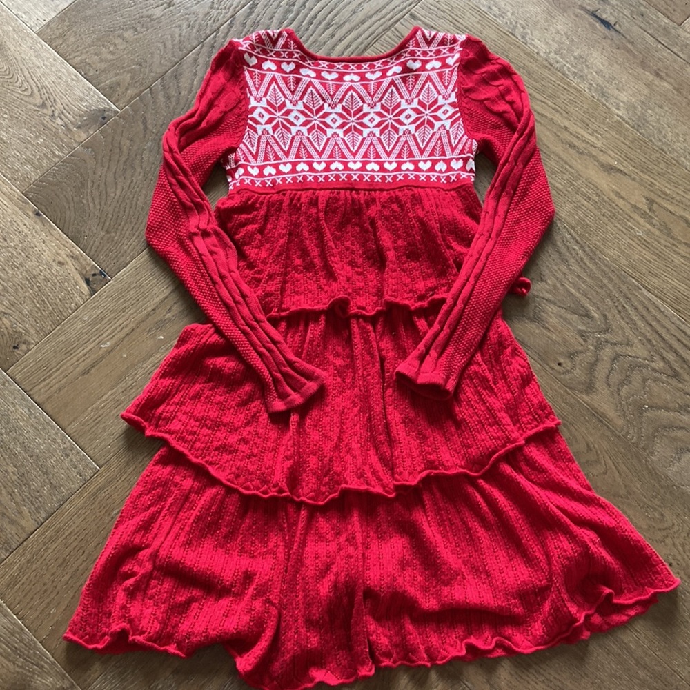 NWOT - Hanna Andersson Girl’s Knitting in Swedish Sweater Dress - Picture 7 of 8